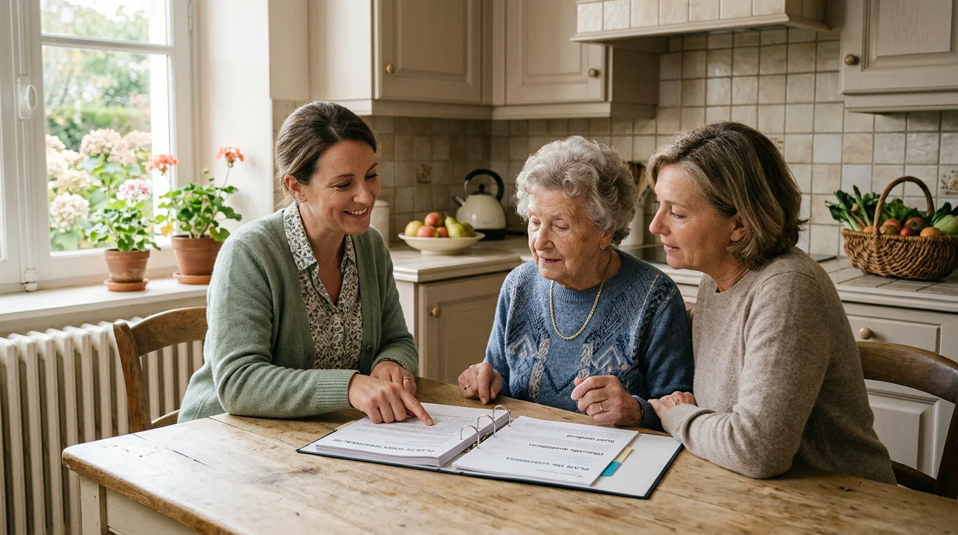Coordination d'un accompagnement à domicile avec la famille et le bénéficiaire