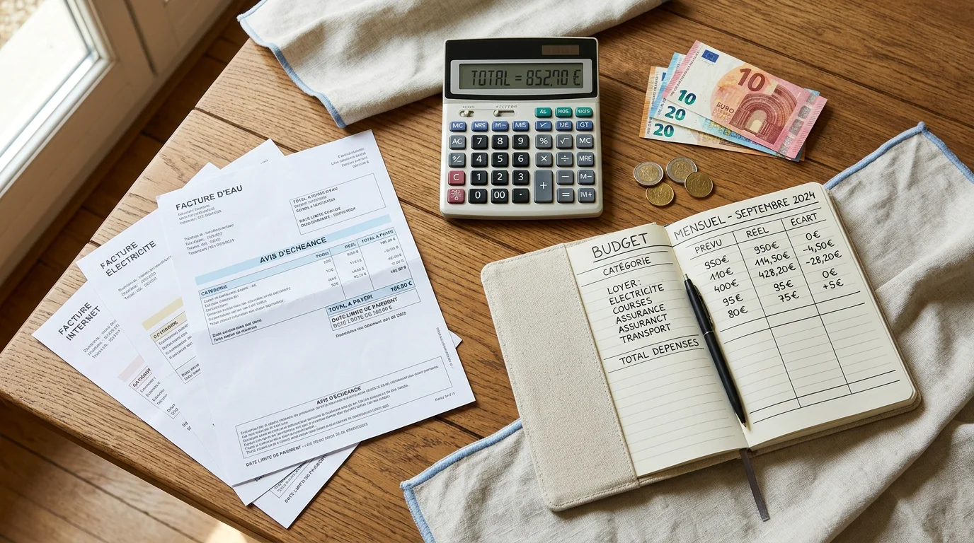Calcul du reste à charge d'une aide à domicile avec calculatrice et factures