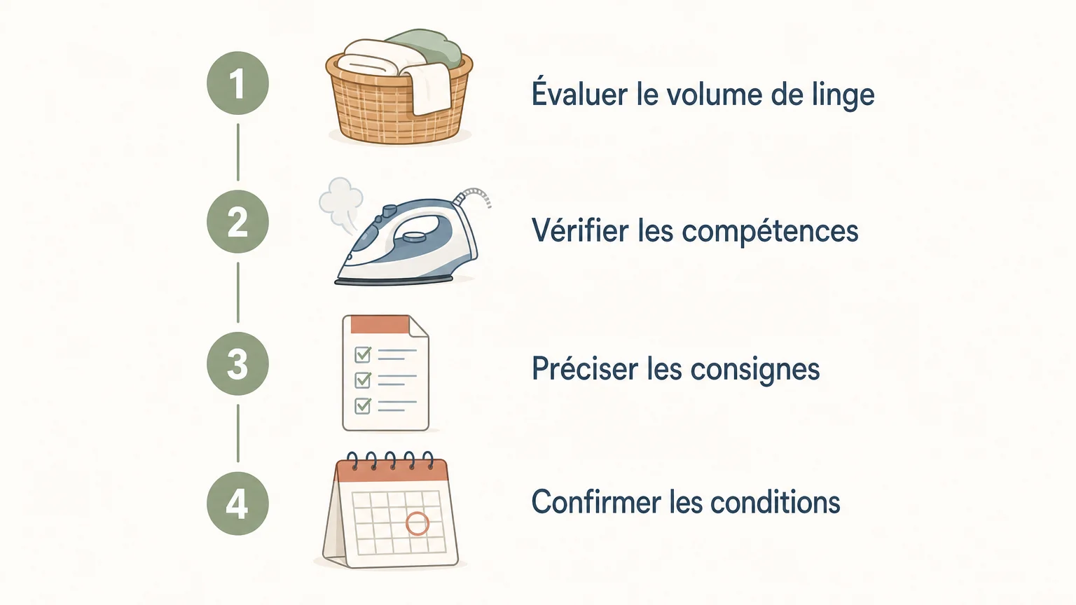 Checklist pour choisir un service de repassage à domicile