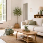 Intérieur lumineux après un ménage de printemps