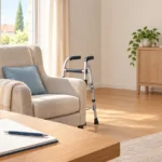 Un intérieur paisible préparé pour faciliter l’aide et le maintien à domicile