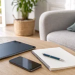 Tablette et smartphone prêts pour un accompagnement numérique à domicile