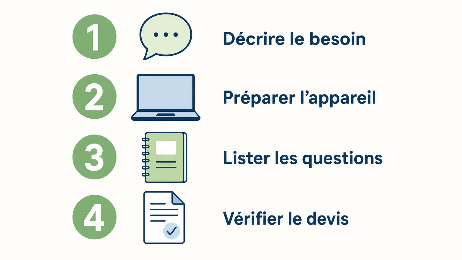 Quatre étapes pour préparer une intervention informatique à domicile