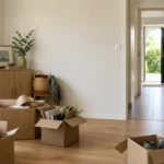 Pièce résidentielle en cours de préparation avant un débarras à Castelnau-le-Lez